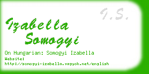 izabella somogyi business card